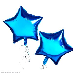 Blue foil ballloons